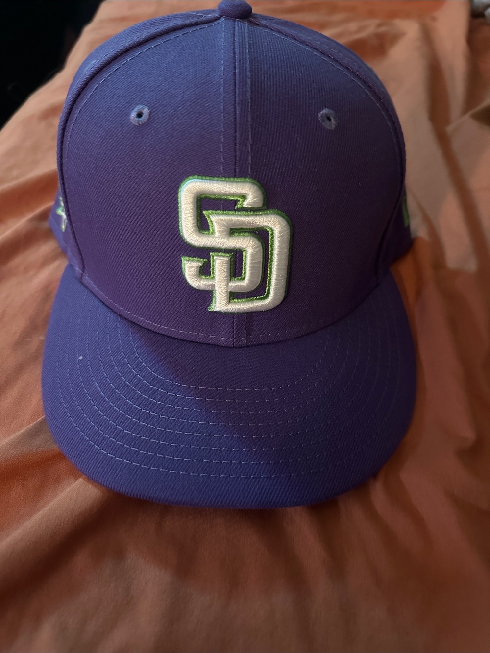 New Era Purple SD Logo Baseball Cap